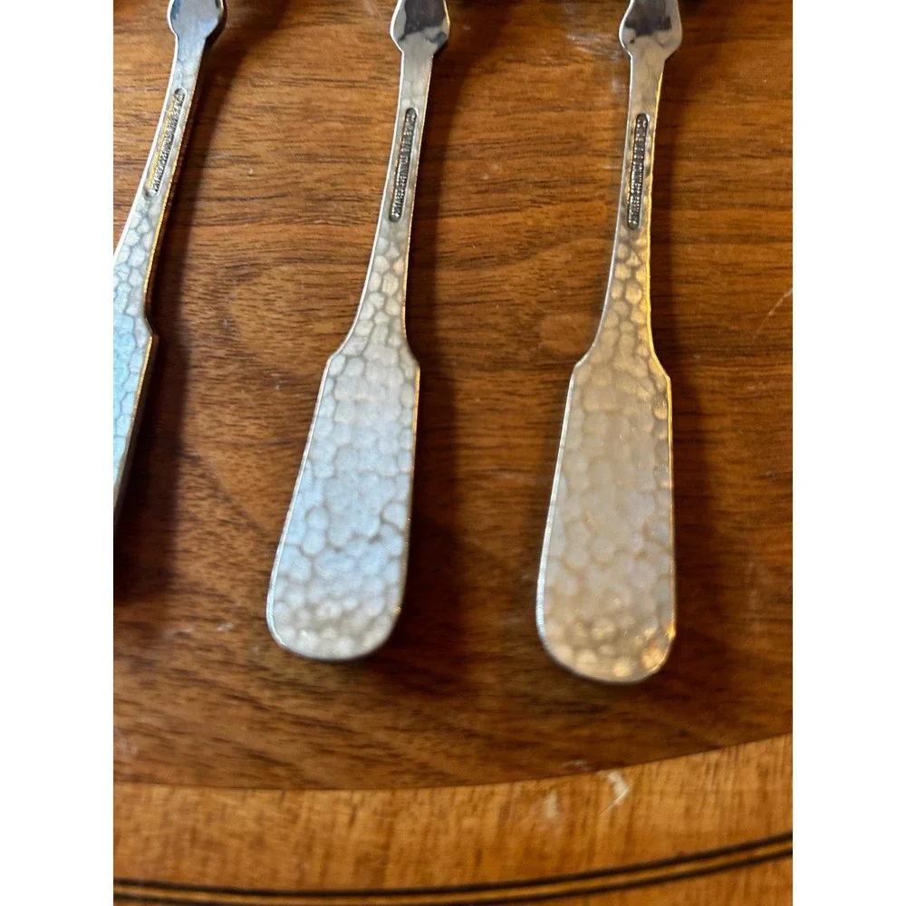 Set of 6 Towle Hammersmith Oval Soup Spoons 7 1/8